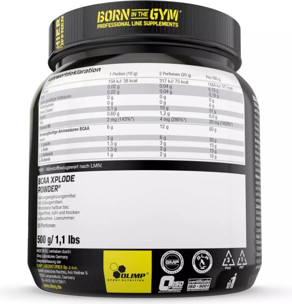 Produktbild Olimp Sport Nutrition Bcaa Xplode (Cola, 10 Stk., 500 g)