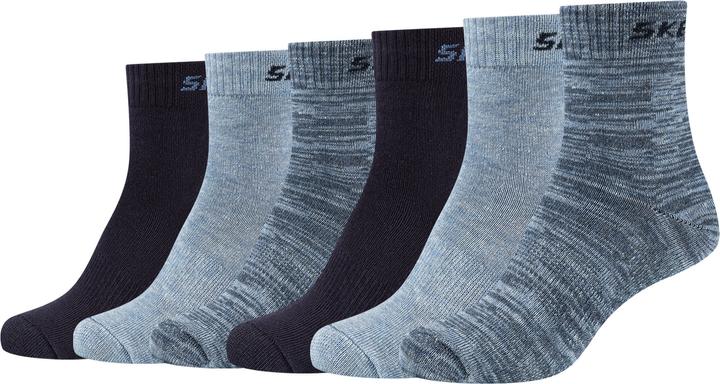 Skechers Boys Mesh Ventilation Socken 6p (6er Pack, 27, 30)