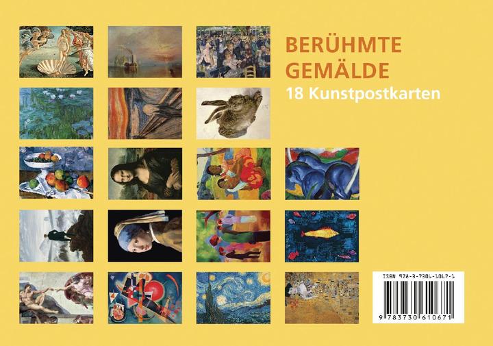 Immagine prodotto Postkarten-Set Berühmte Gemälde