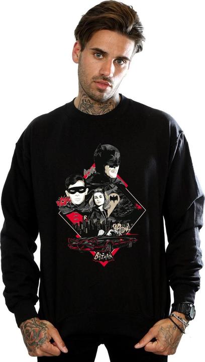 Immagine prodotto Felpa in cotone da uomo Batman Serie TV Personaggi Skyline (XL)