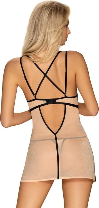 Produktbild Obsessive Nudelia noir chemise & thong L/XL (XL)