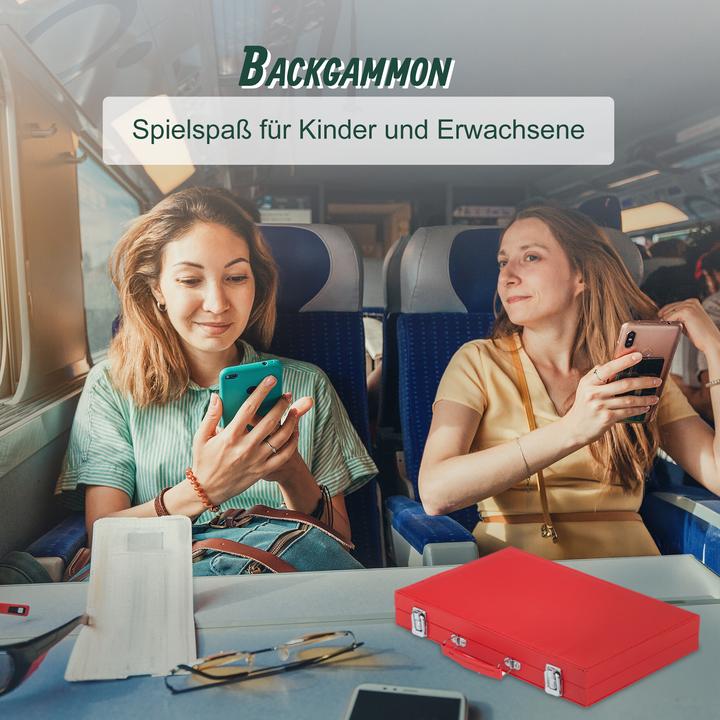Produktbild Relaxdays Backgammon-Koffer