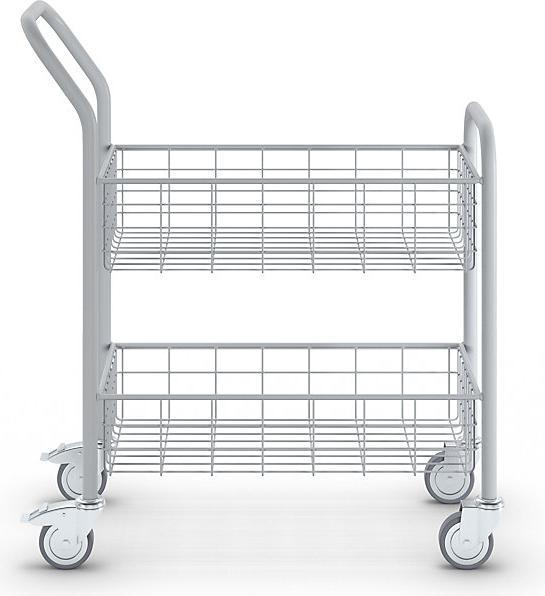 Immagine prodotto eurokraft pro Carrello di distribuzione posta, 2 superfici di carico, portata 200 kg. (200 kg)