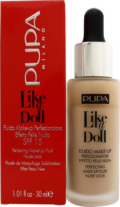 Actual product image Pupa Milano Like a Doll Fluid Natural Beige (030 Natural Beige)
