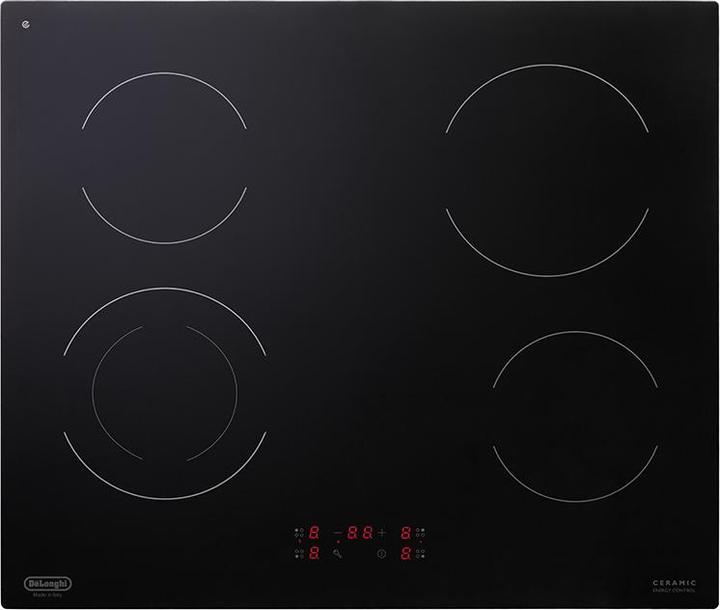 Image du produit De'Longhi De?Longhi PVC 61 N Black Plaque de cuisson encastrable 60 cm Céramique 4 brûleur(s)