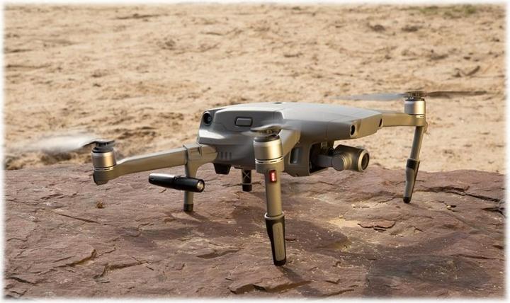Actual product image Pgytech Landing gear extension and dual LED headlights (Drone landing gear, DJI Mavic 2)