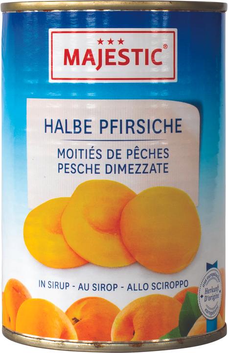 Actual product image Majestic Halbe Pfirsiche (430 g)