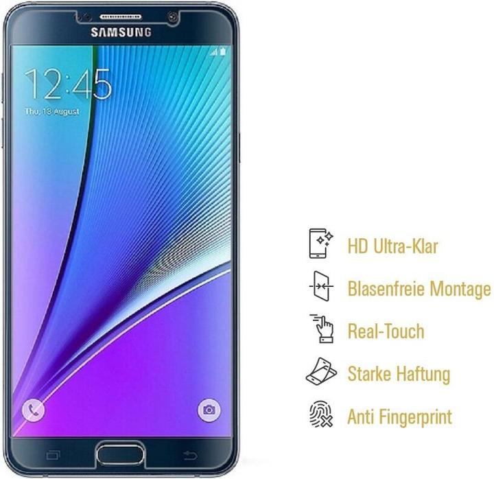 Produktbild Protectorking 2x Displayschutz HD Klar (2 Stück, Samsung Galaxy Note 5)