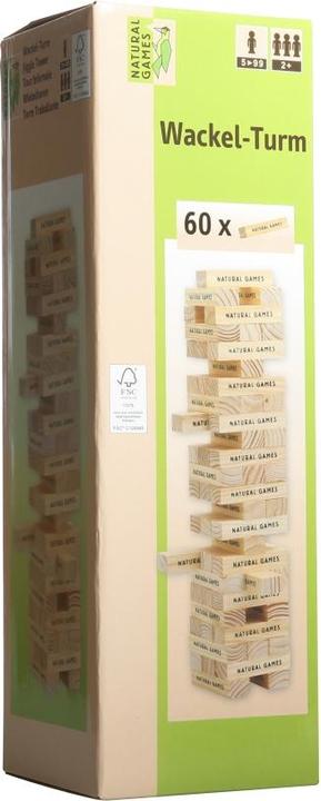 Actual product image Natural games Wobble Tower (German)
