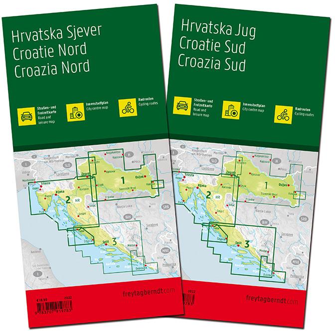 Produktbild Kroatien, Strassenkarten-Set 1:200.000
