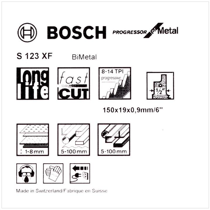 Image du produit Bosch Professional Zubehör Lame de scie sabre S 123 XF, Progr