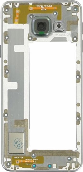 Produktbild Samsung Galaxy A3 2016 A310 Mittelgehäuse schwarz (Galaxy A3 (2016))