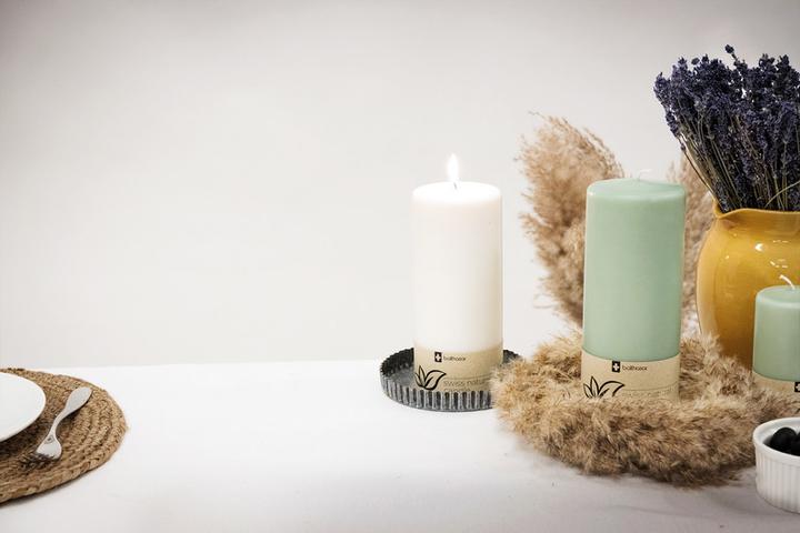 Actual product image Balthasar Cylinder candle Swiss Natural (1 pcs.)