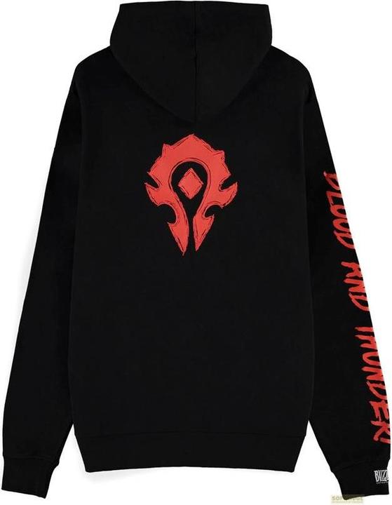 Immagine prodotto Difuzed World of Warcraft - Blood & Thunder - Felpa con cappuccio con zip da uomo - 2XL (XXL)