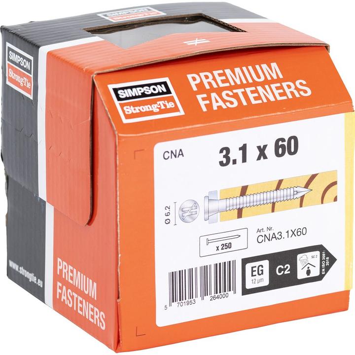 Image du produit Simpson Sst Clous à ancrages 3,1x60 (250 pièce(s), 60 mm)