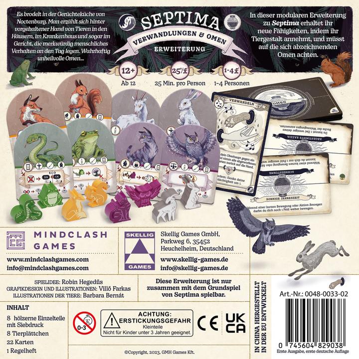 Image du produit Skellig Games Jeu des connaisseurs Septima : transformations et présages -FR- (Allemand)