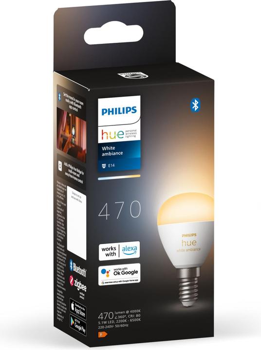 Actual product image Philips Hue White Ambiance Chandelier (E14, 5.10 W, 470 lm, 1 x, F)