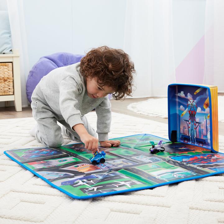 Produktbild Spin Master Paw Patrol: Der Mighty Kinofilm, Pup Squad-Spielunterlagen-Geschenkset mit Mighty Pups Chase und Vee