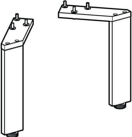 Produktbild Geberit Set Füsse, 2 Stück, höhenverstellbar, 18 cm