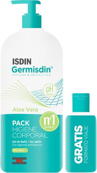 Image du produit Isdin Germisdin Aloe Vera Shower Gel Without Soap 1000ml Set 2 articles (1000 ml)