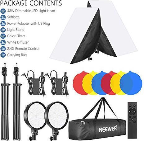 Produktbild Neewer LED Softbox Beleuchtungsset (2 Pack) (Softbox)