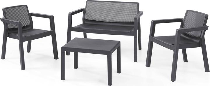 Produktbild Allibert Loungeset Emily, Grau, 4 Sitzplätze