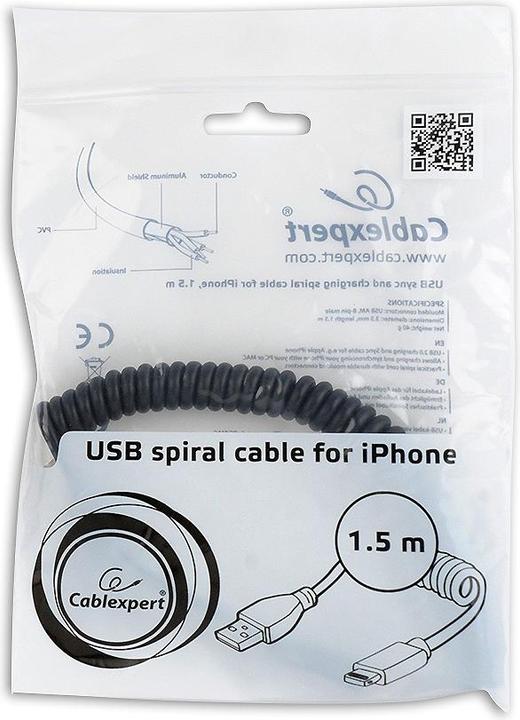 Produktbild Gembird USB A – Lightning (1.50 m, USB 2.0)