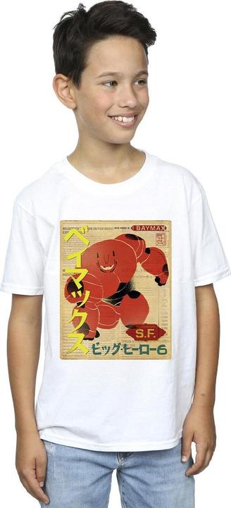 Immagine prodotto Disney Big Hero 6 Baymax Baymax Newspaper Maglietta Ragazzi (116)