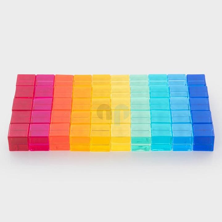 Immagine prodotto TickiT 50 cubi acrilici colorati e trasparenti