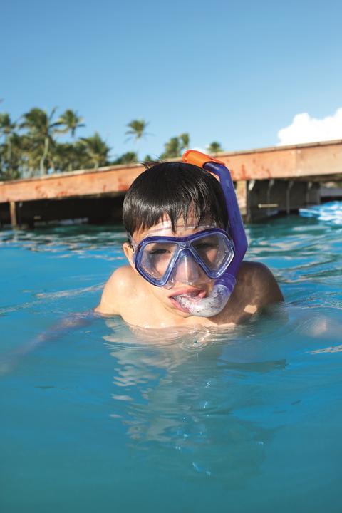 Actual product image Bestway diving mask + pink tube 24023