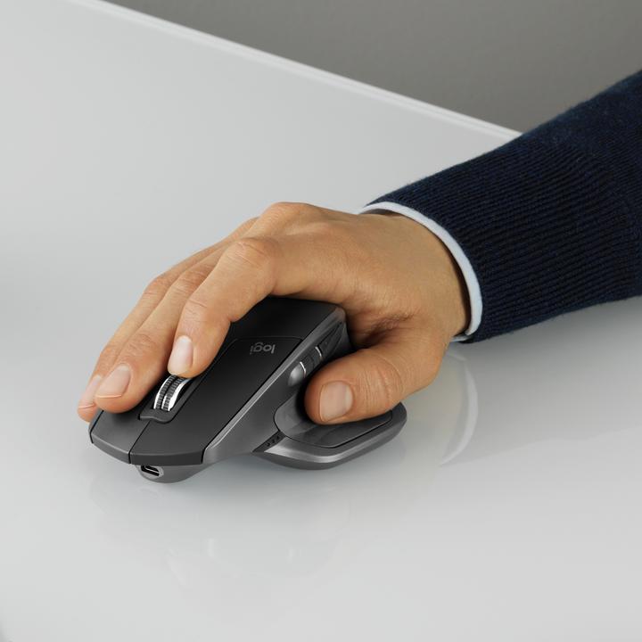 Actual product image Logitech Maus MX Master 2S - Schwarz (Wireless)