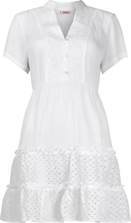 Joe Browns Embroidered Bib Broderie Hem Cotton Tunic Dress