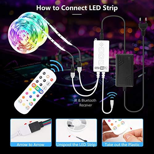 Produktbild Hovvida WIFI LEd Streifen kompatibel mit Alexa und Google