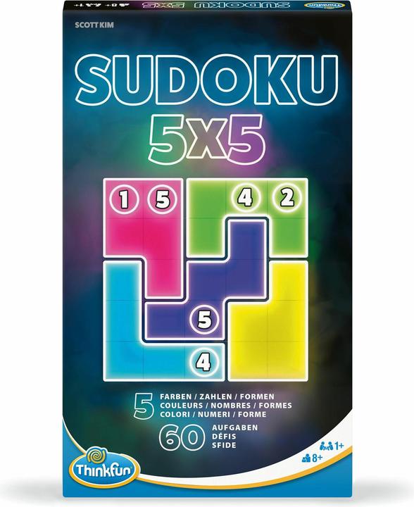 Produktbild Ravensburger ThinkFun - 76634 - Sudoku 5x5 - Das magnetische Reise-Knobelspiel. Perfekt für die Reise und als (Deutsch, Italienisch, Französisch)