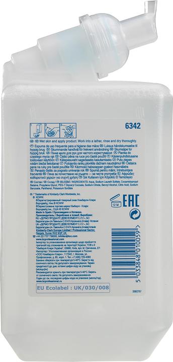 Kimberly-Clark KLLENEX 6342 Luxury Frequent Use Cleanse (Flüssigseife, 1000 ml)