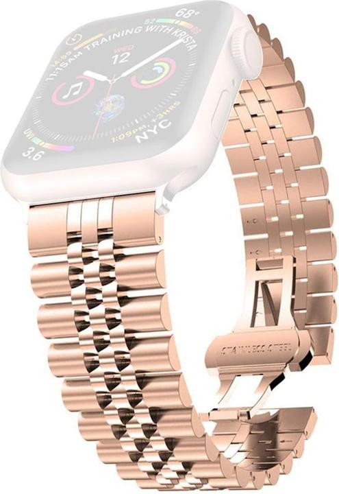 Actual product image Cover-Discount Apple Watch 42 / 44mm - stainless steel bracelet mesh rose gold (42 mm, 44 mm, Stainless steel)