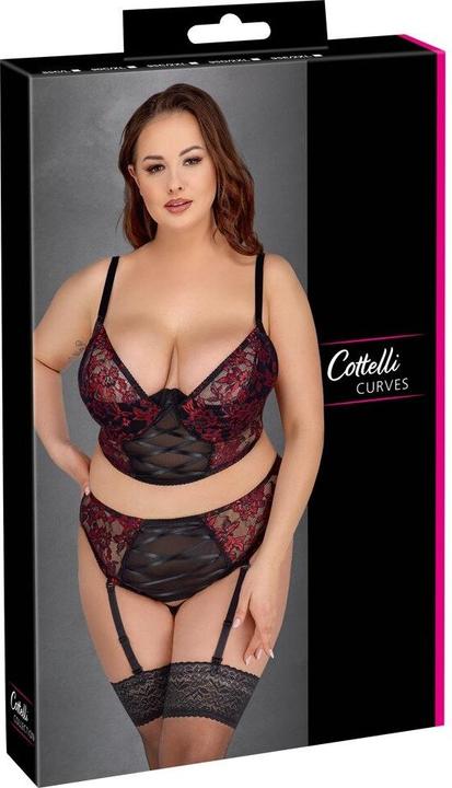 Cottelli Collection Bra Set black/red 95E/2XL (95 E)