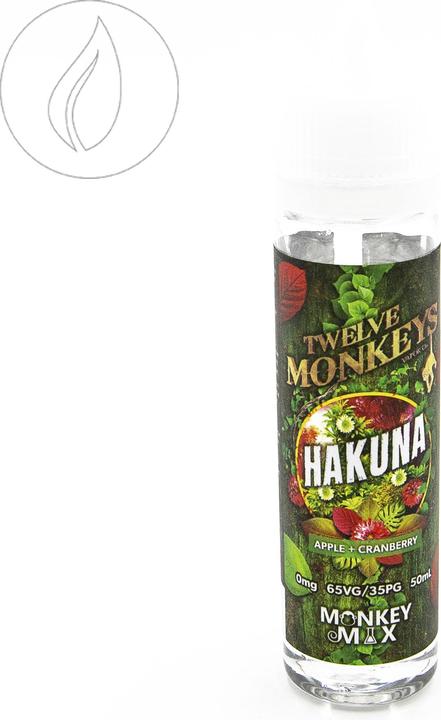 Actual product image Twelve Monkeys Hakuna (Apple, Cranberry)