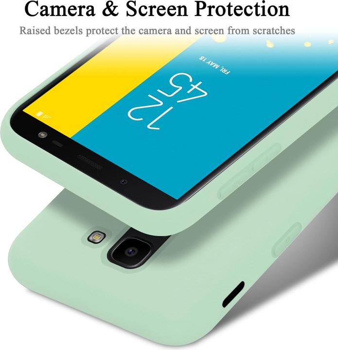 Actual product image Cadorabo TPU Liquid Silicone Case Cover (Samsung Galaxy J6 (2018))