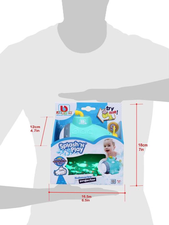Actual product image BB Junior Splash'n Play submarine with lights
