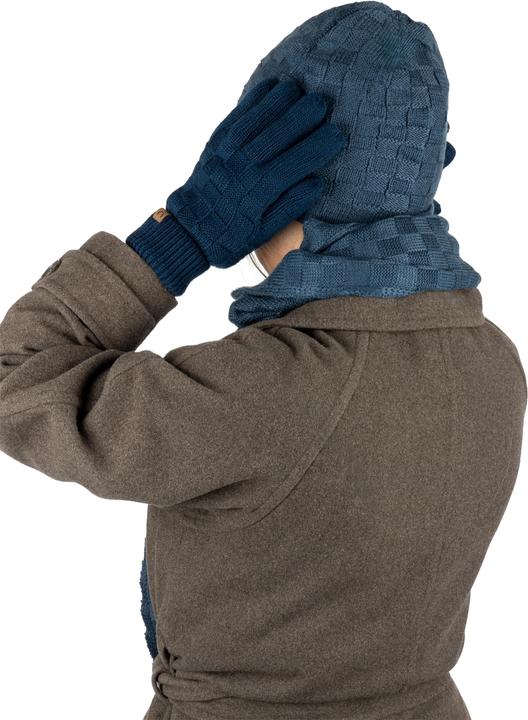 Immagine prodotto Normani Set invernale in lana merino con cappello, sciarpa e guanti modello Yuma - 9601