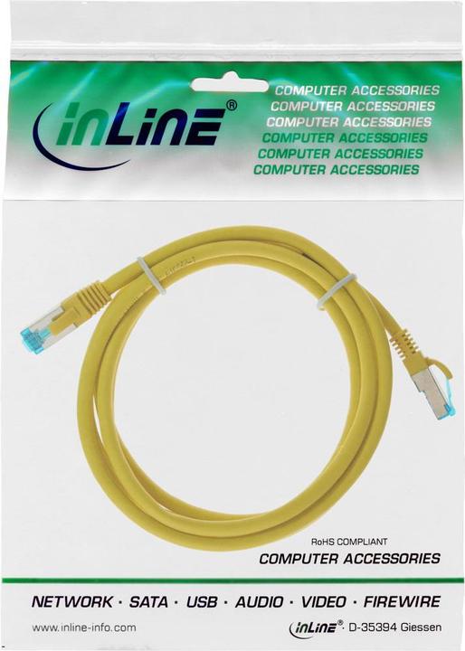 Actual product image InLine Patch cable (S/FTP, CAT6a, 0.25 m)