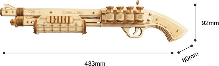 Produktbild Rokr Terminator M870 Shot Gun - 3D Holzbausatz