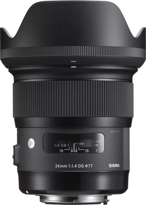 Image du produit Sigma 24mm, f/1.4 DG HSM ART, Canon EF (Canon EF, Canon EF-S, Plein format)