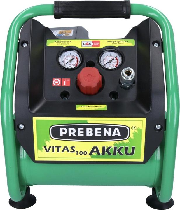 Produktbild Prebena VITAS 100-AKKU Kompressor 18 V 5 l 8 bar CAS Brushless + 1x Akku 8,0 Ah - ohne LadegerÃ¤t (8 Bar, 5 l)