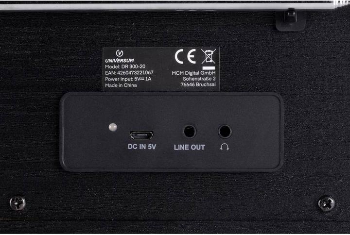 Actual product image DR 300-20 Table radio DAB+, FM Bluetooth®, DAB+, FM rechargeable Black (DAB+, VHF, Bluetooth)