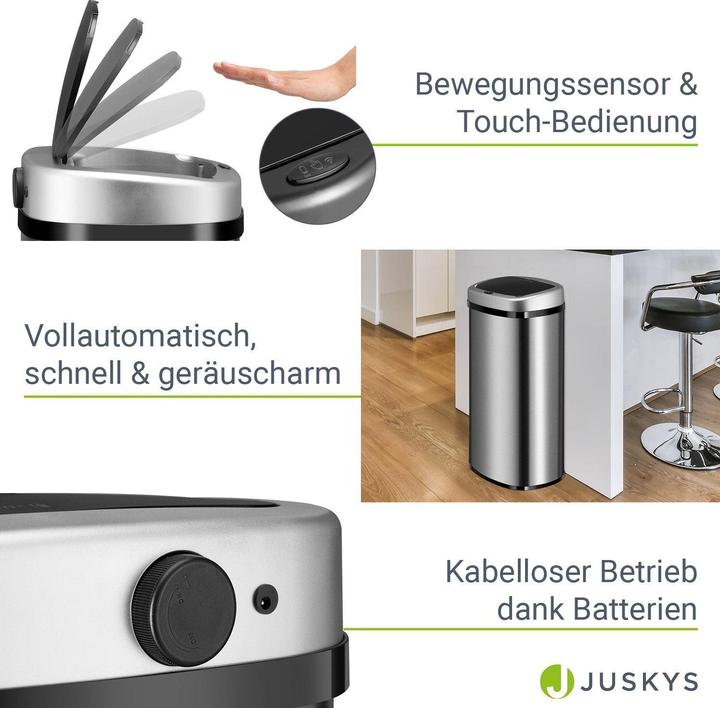 Image du produit Juskys Poubelle automatique avec capteur (60 l)