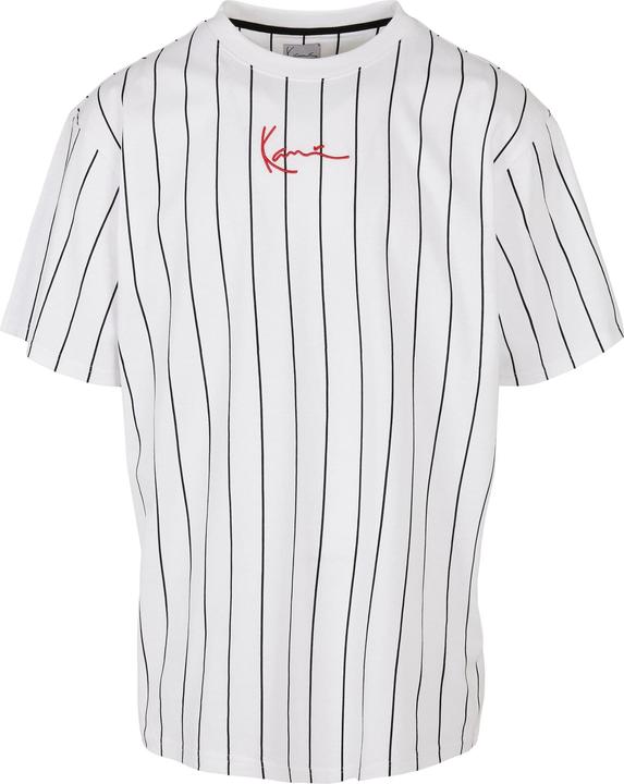 Karl Kani KKMQ32041WHT Small Signature Pinstripe Tee white - 16039