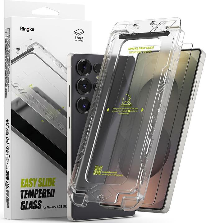 Produktbild Ringke Easy Slide 2-pack tempered glass for Samsung Galaxy S25 Ultra (2 Stück, Samsung Galaxy S25 Ultra)