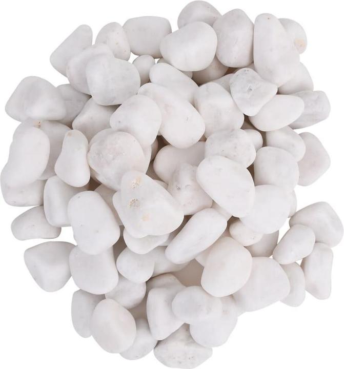 Immagine prodotto VidaXL Ciottoli levigati 25 kg Bianco 2-5 cm,Colore: Bianco,Materiale (Fondo, Pietra)